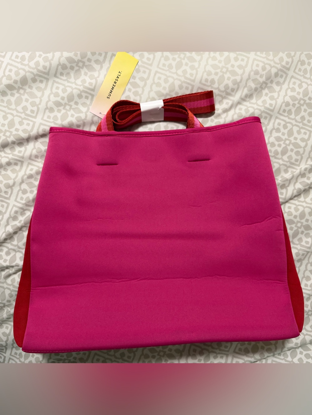 Summersalt Bright Red Neoprene Tote